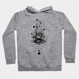 Lotus on fire Hoodie